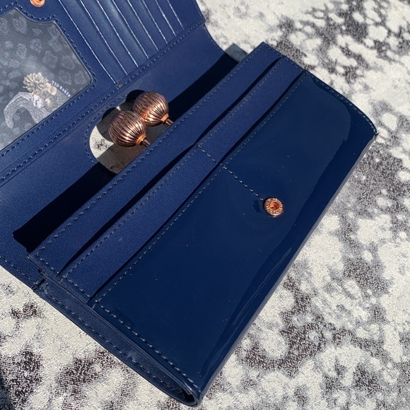 Kisslock wallet Ted Baker Blue patent leather - Picture 10 of 15
